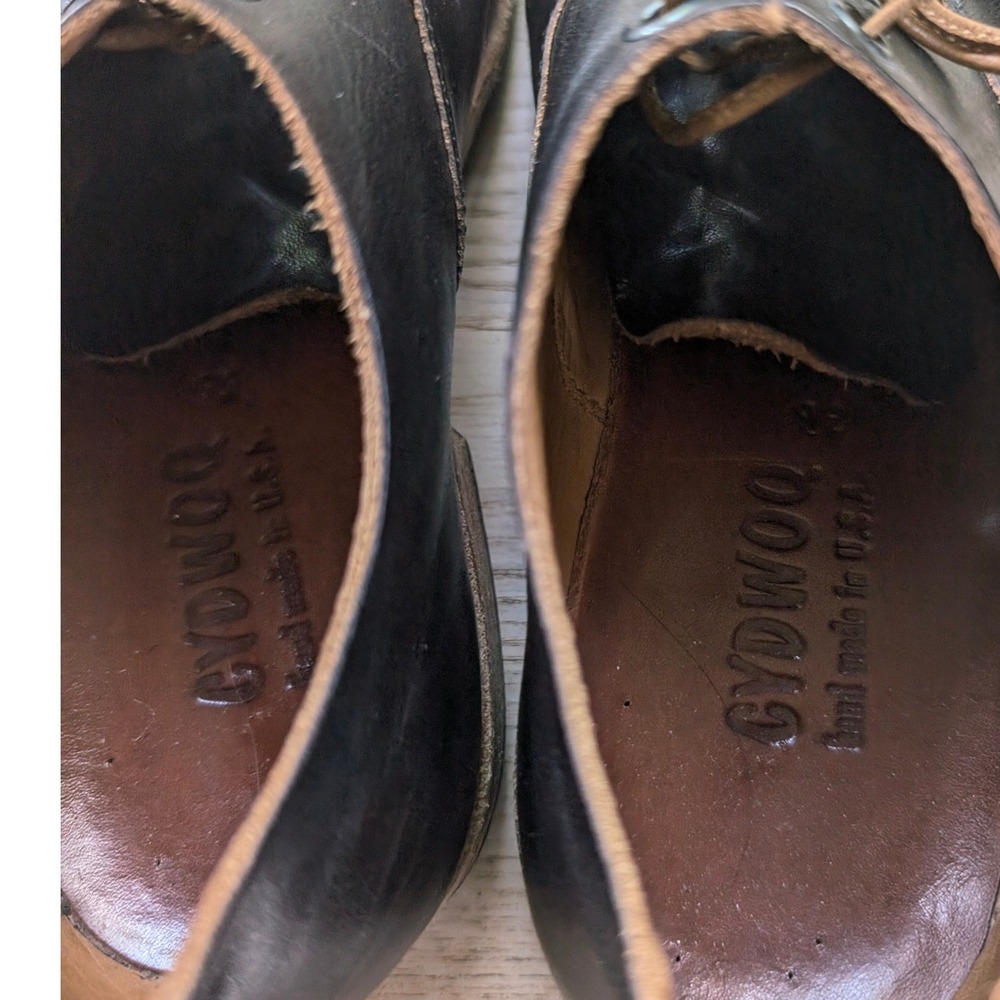 Cydwoq Wolf Womens Brown Leather Lace Up Oxfords Shoes Size 36 Hand Made USA 6 - Picture 9 of 11
